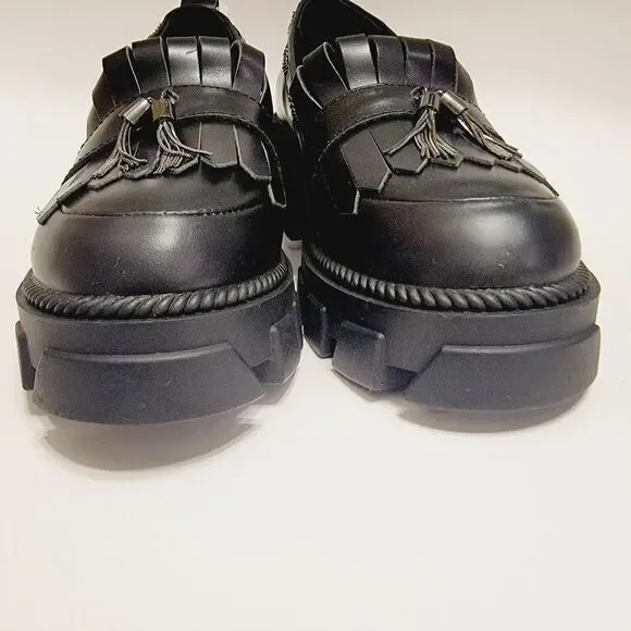 Anthropologie Kelsi Dagger Brooklyn Burke Flats Lug Loafer Size 7.5 NWT